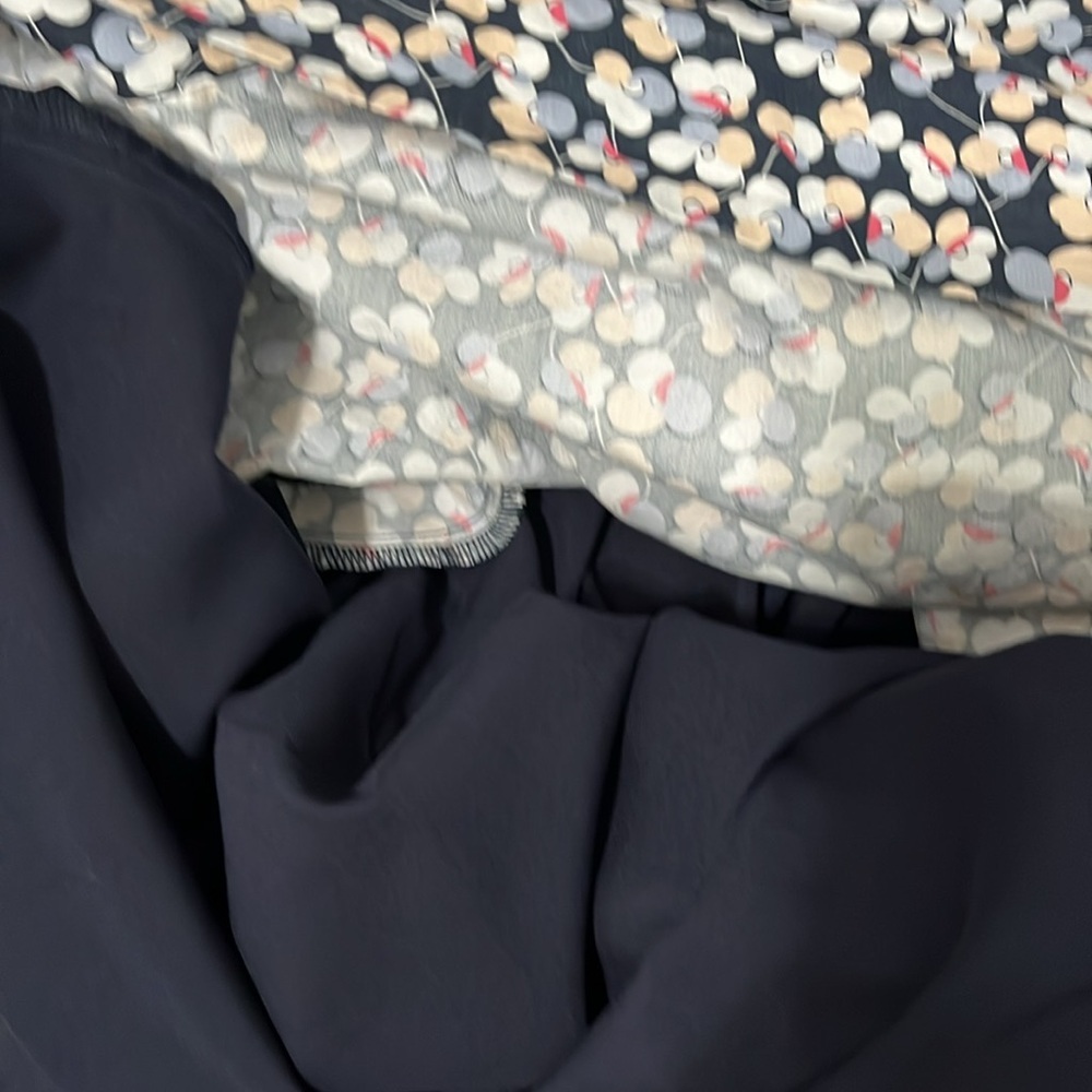 1901 Women's Size 6 Sleeveless Poplin Navy Floral Dress - Picture 13 of 13